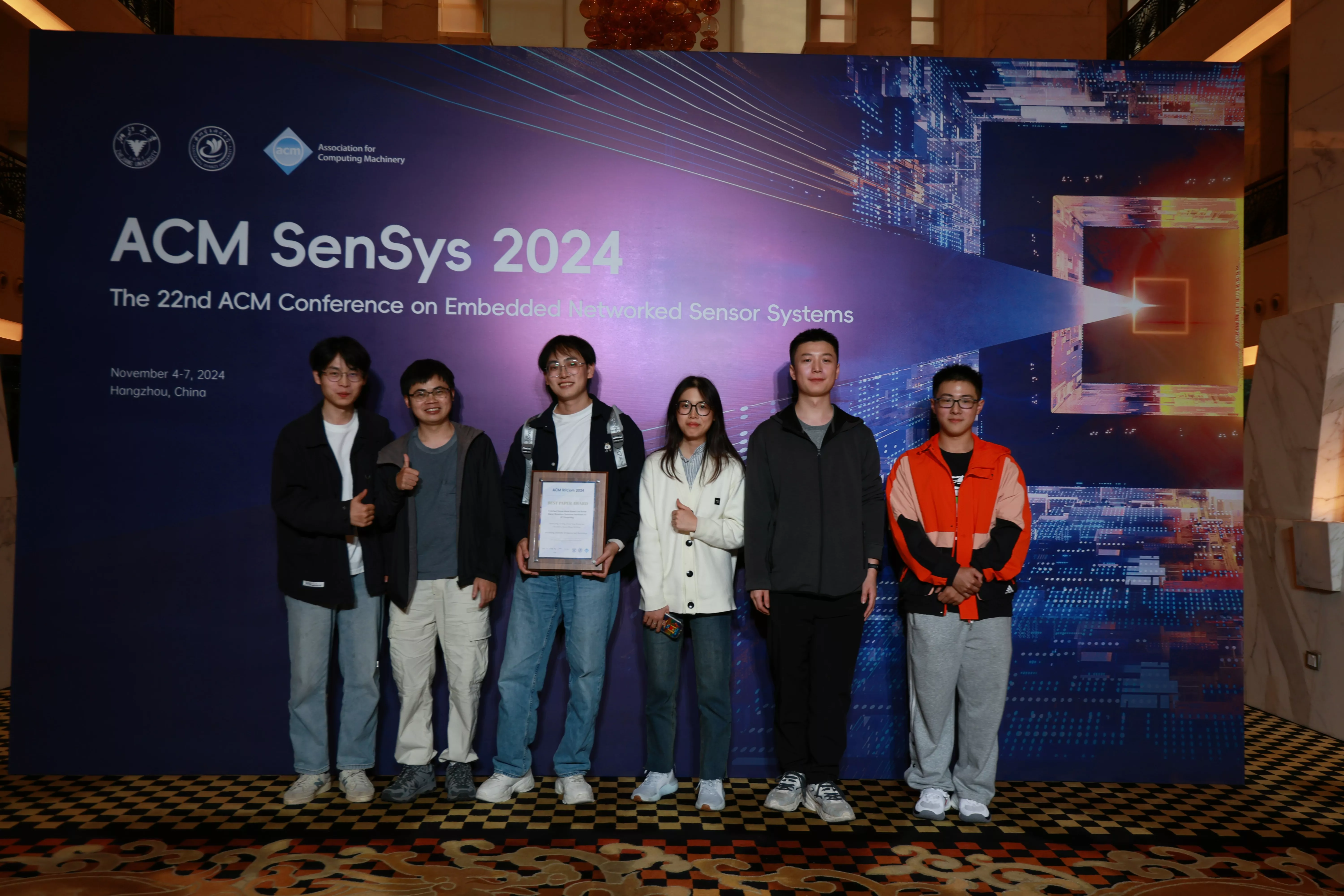 Group gathering in ACM SenSys 2024, Hangzhou